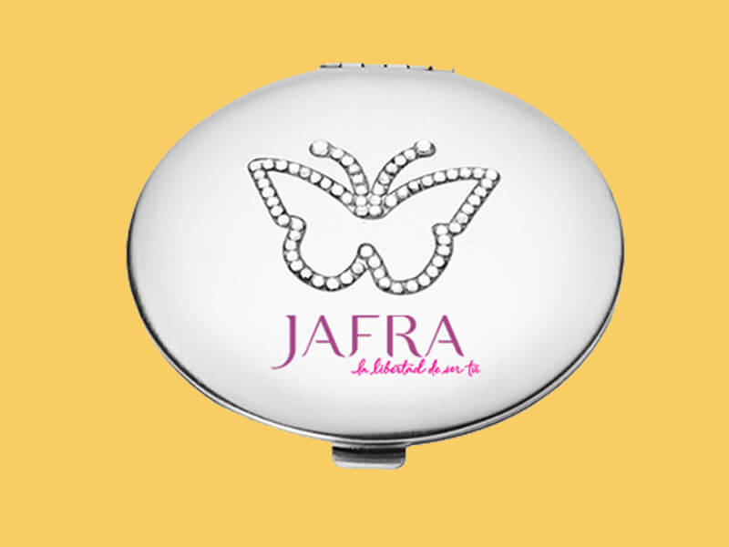 double sided compact mirror