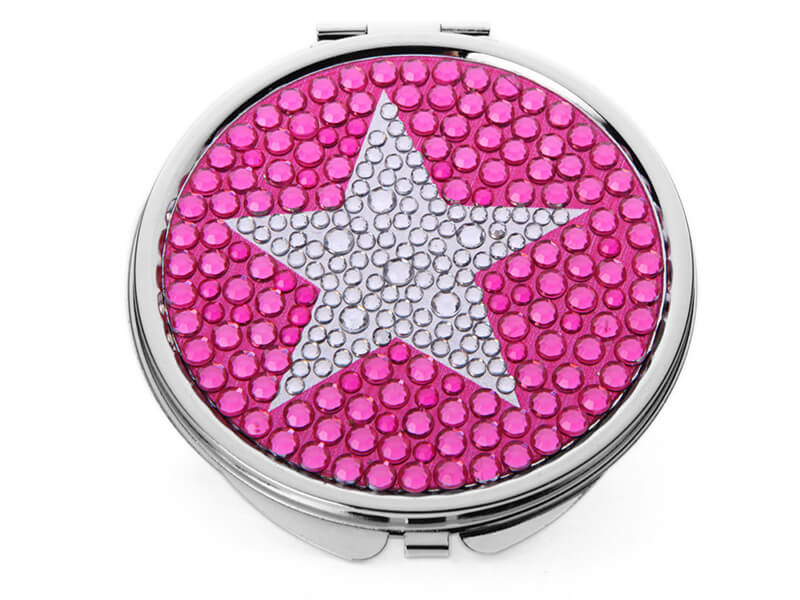 rhinestone compact mirror