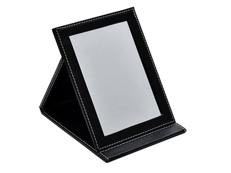 black compact mirror