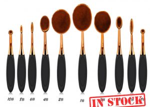 Oval Makeup Brush Set