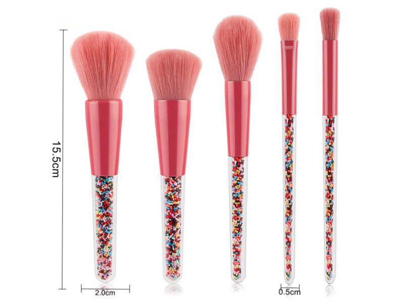 Transparent Makeup Brush Set