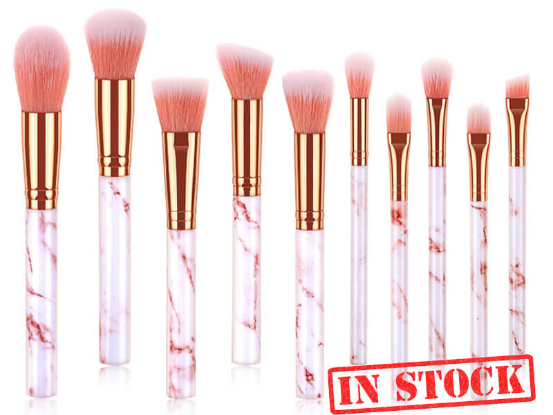 Marble Makeup Brush Set