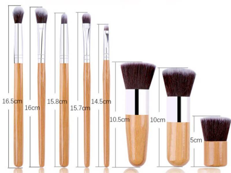 Bamboo Makeup Brush Set