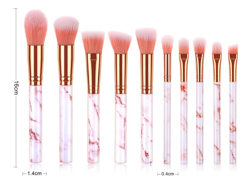 Marble Makeup Brush Set