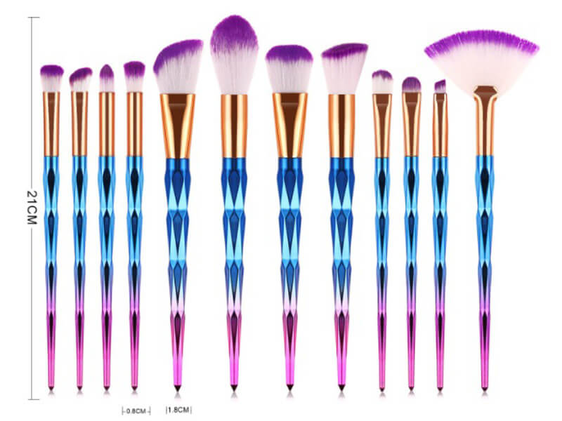 Unicorn Makeup Brush Set