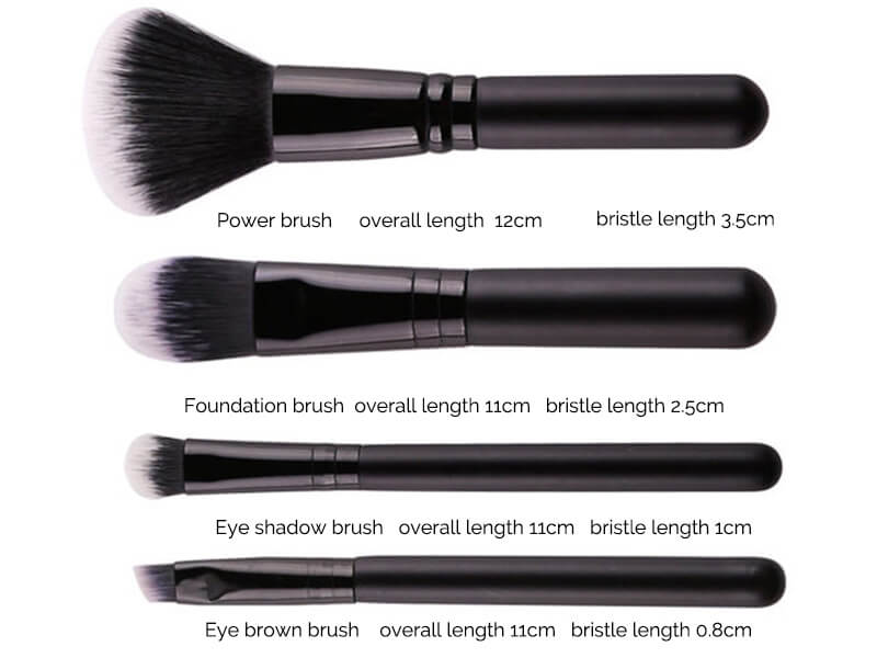 synthetic makeup brushes