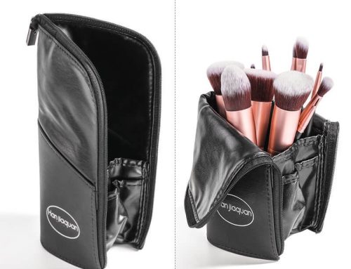 Standing Makeup Brush Bag