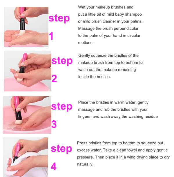 how to clean makeup brushes at home