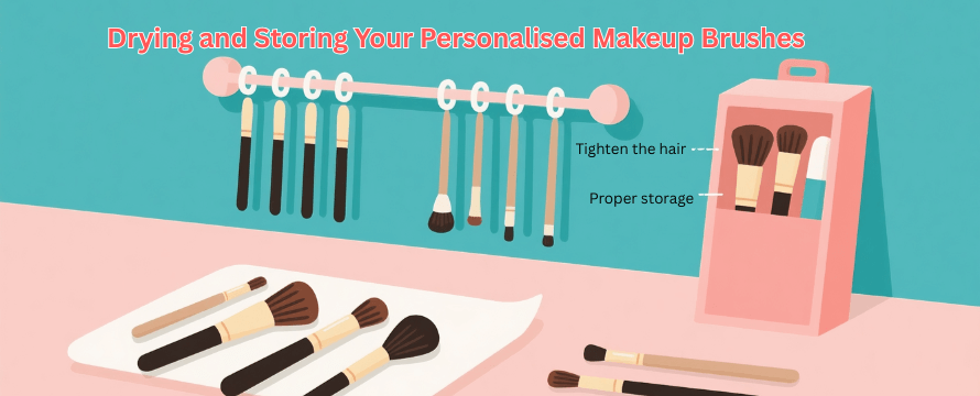 The correct way to dry and store makeup brushes